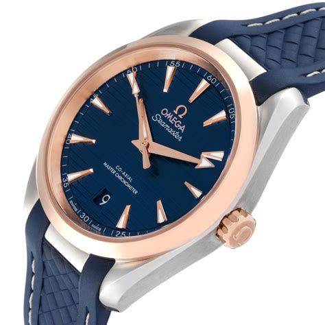 omega seamaster aqua terra rose gold ladies|More.